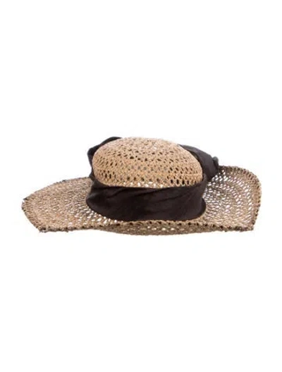 Pre-owned Eric Javits Straw Hat In Neutral