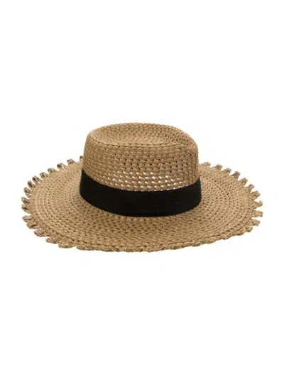 Pre-owned Eric Javits Straw Hat In Neutral