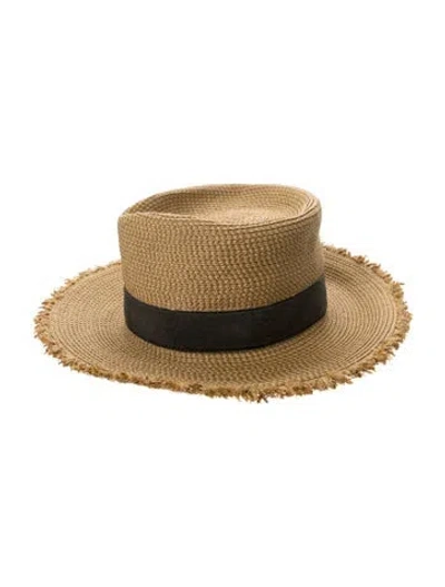 Pre-owned Eric Javits Straw Hat In Neutral