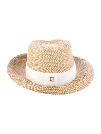 Pre-owned Eric Javits Straw Hat In Neutrals