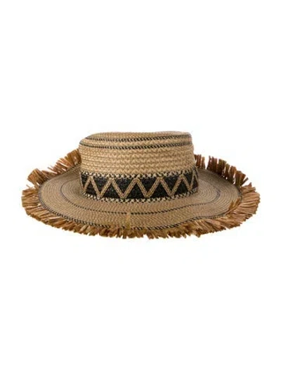 Pre-owned Eric Javits Straw Hat In Neutrals