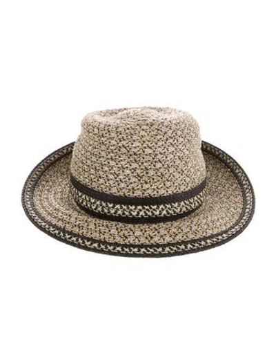 Pre-owned Eric Javits Straw Panama Hat In Neutral
