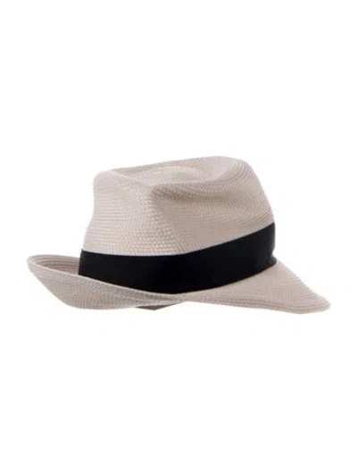 Pre-owned Eric Javits Straw Panama Hat In Neutrals