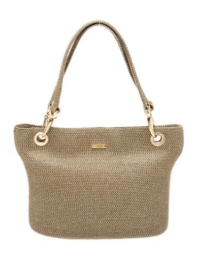 Pre-owned Eric Javits Straw Shoulder Bag