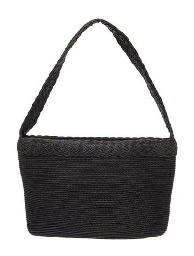 Pre-owned Eric Javits Straw Shoulder Bag In Blue