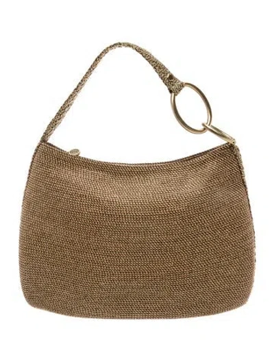 Pre-owned Eric Javits Straw Shoulder Bag In Brown
