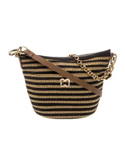 Pre-owned Eric Javits Straw Shoulder Bag In Brown