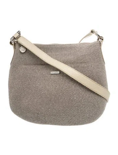 Pre-owned Eric Javits Straw Shoulder Bag In Brown