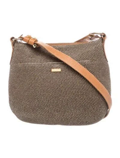 Pre-owned Eric Javits Straw Shoulder Bag In Brown