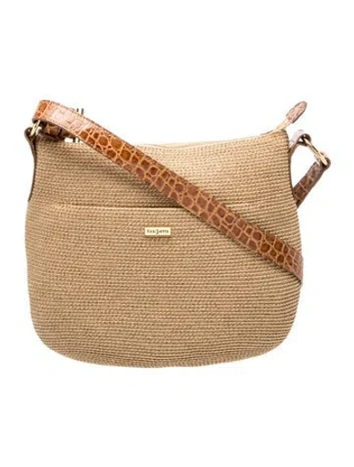 Pre-owned Eric Javits Straw Shoulder Bag In Neutral
