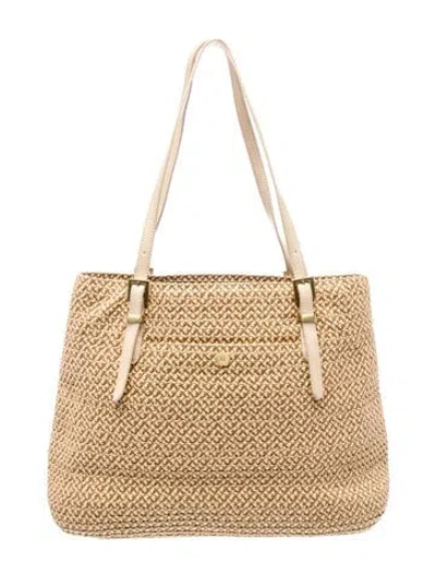 Pre-owned Eric Javits Straw Shoulder Bag In Neutral