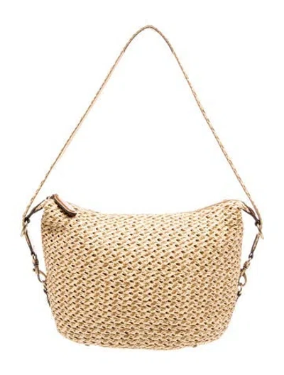 Pre-owned Eric Javits Straw Shoulder Bag In Neutral