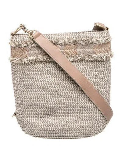 Pre-owned Eric Javits Straw Shoulder Bag In Neutrals