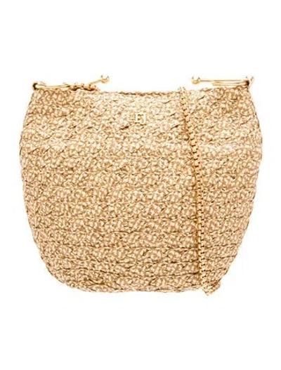 Pre-owned Eric Javits Straw Shoulder Bag In Neutrals