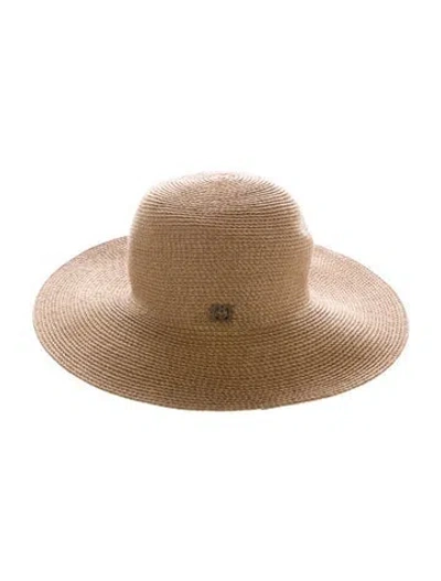 Pre-owned Eric Javits Straw Sun Hat In Brown