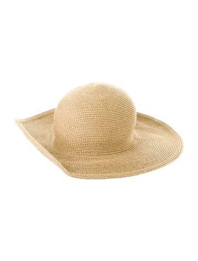 Pre-owned Eric Javits Straw Sun Hat In Neutral
