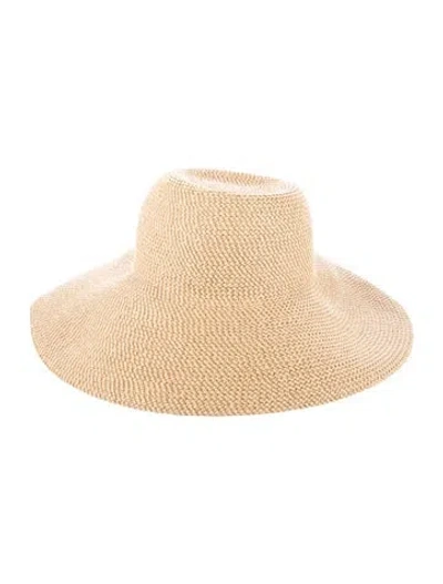 Pre-owned Eric Javits Straw Sun Hat In Neutral