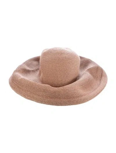 Pre-owned Eric Javits Straw Sun Hat In Neutral