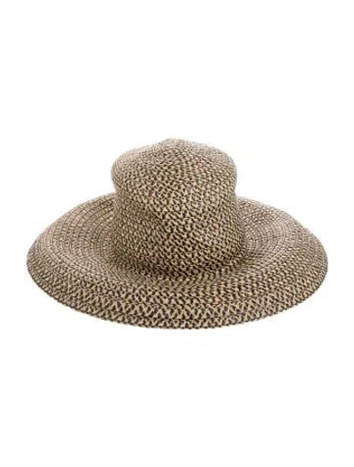 Pre-owned Eric Javits Straw Sun Hat In Neutral