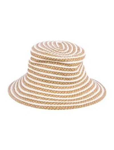 Pre-owned Eric Javits Straw Sun Hat In Neutral