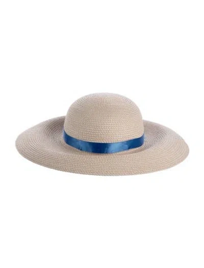 Pre-owned Eric Javits Straw Sun Hat In Neutrals