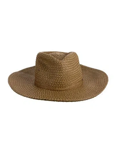 Pre-owned Eric Javits Straw Sun Hat In Neutrals
