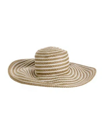 Pre-owned Eric Javits Straw Sun Hat In Neutrals