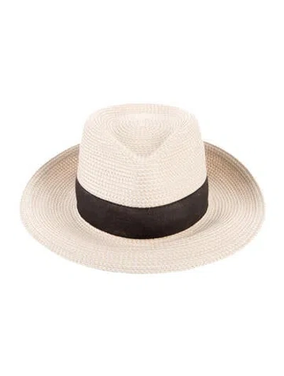 Pre-owned Eric Javits Straw Sun Hat In Neutrals