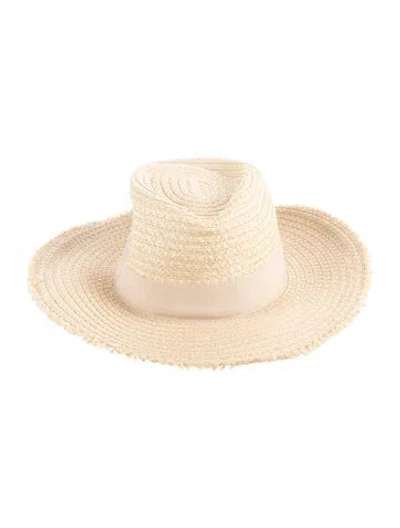 Pre-owned Eric Javits Straw Sun Hat In Neutrals