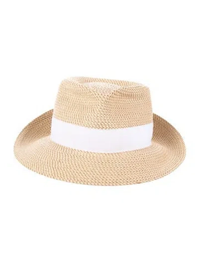 Pre-owned Eric Javits Straw Sun Hat In Neutrals