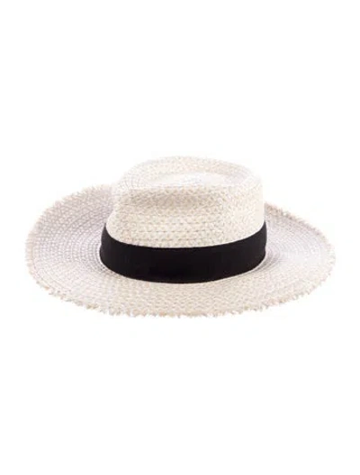 Pre-owned Eric Javits Straw Sun Hat In Neutrals