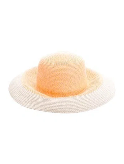 Pre-owned Eric Javits Straw Sun Hat In Neutrals