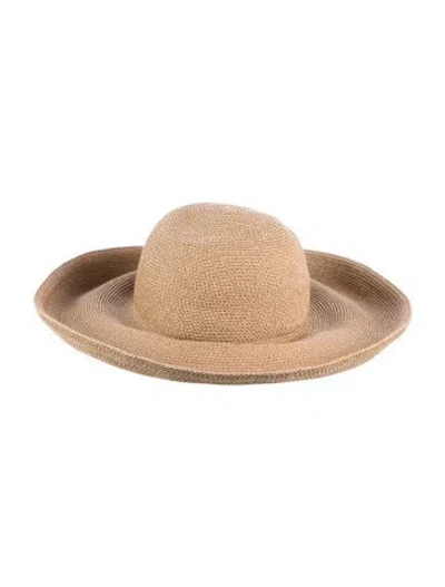 Pre-owned Eric Javits Straw Sun Hat In Neutrals