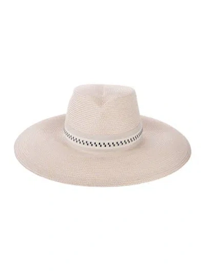 Pre-owned Eric Javits Straw Sun Hat W/tags In Neutrals