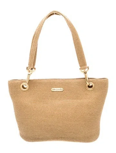 Pre-owned Eric Javits Straw Top Handle Bag In Neutral