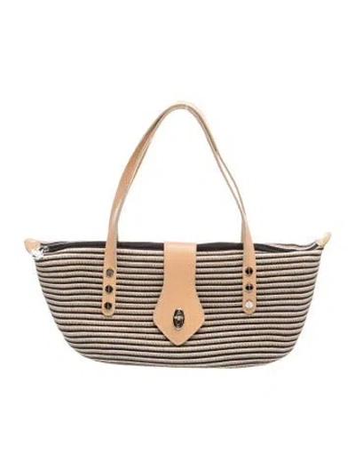 Pre-owned Eric Javits Straw Top Handle Bag In Neutral