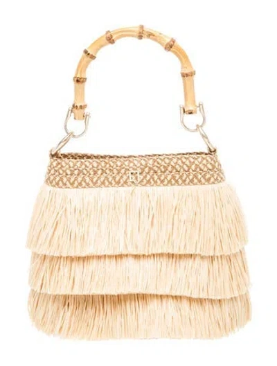 Pre-owned Eric Javits Straw Top Handle Bag In Neutrals