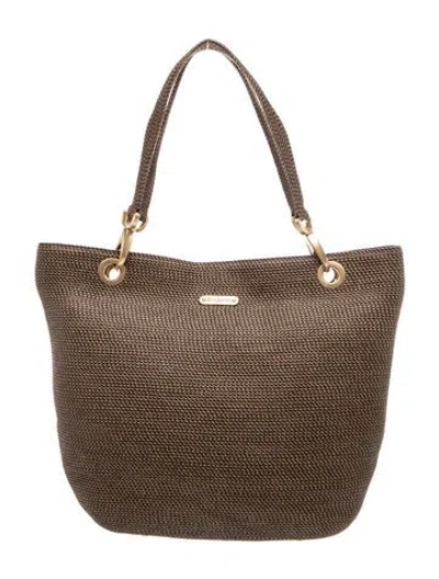 Pre-owned Eric Javits Straw Tote In Brown