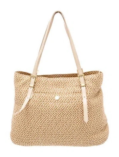 Pre-owned Eric Javits Straw Tote In Neutral