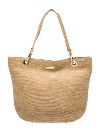 Pre-owned Eric Javits Straw Tote In Neutrals