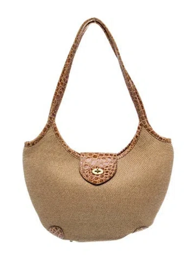 Pre-owned Eric Javits Straw Tote In Neutrals