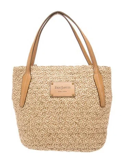 Pre-owned Eric Javits Straw Tote In Neutrals