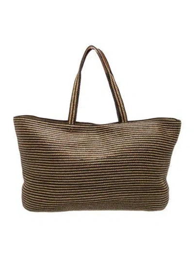 Pre-owned Eric Javits Straw Tote In Neutrals