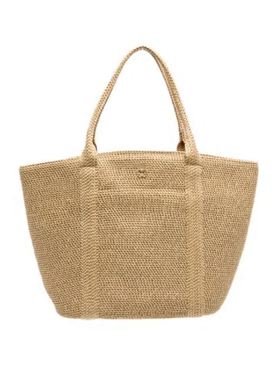Pre-owned Eric Javits Straw Tote In Neutrals