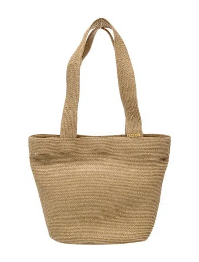 Pre-owned Eric Javits Straw Tote W/ Tags In Neutrals