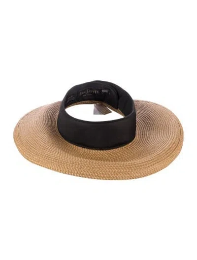 Pre-owned Eric Javits Straw Visor Hat