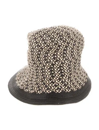 Pre-owned Eric Javits Straw Wide Brim Hat