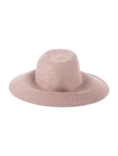 Pre-owned Eric Javits Summer Hat In Pink