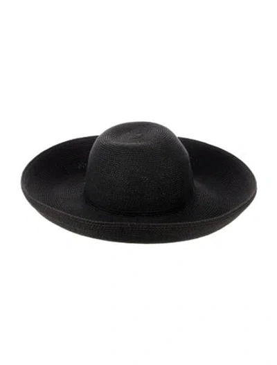 Pre-owned Eric Javits Sun Hat In Black