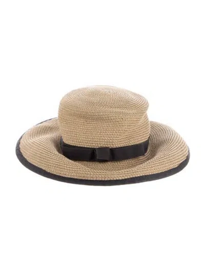 Pre-owned Eric Javits Sun Hat In Brown